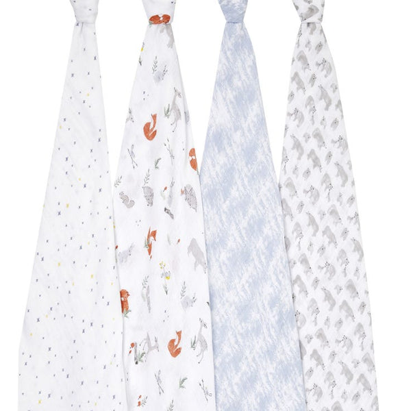 Aden and Anais 4-Pack Classic Swaddles - Naturally