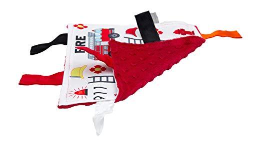 Baby Jack Firetruck Crinkle Tag Square
