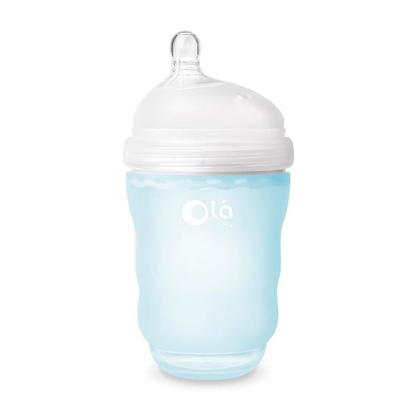 Olababy Silicone Bottle 8oz - Sky Blue / Single Pack