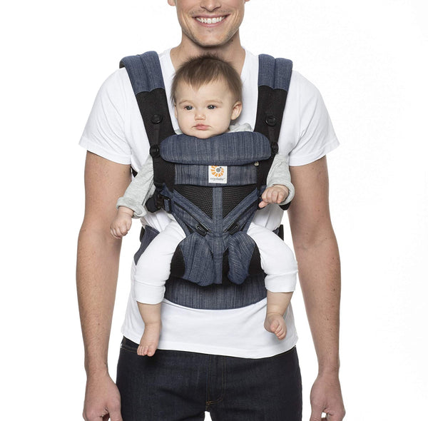 Ergobaby Omni 360 All-in-One Carrier - Indigo Weave Cool Air Mesh