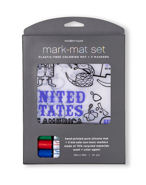 Modern Twist Mark-Mat and 3 Pack Markers - US Map