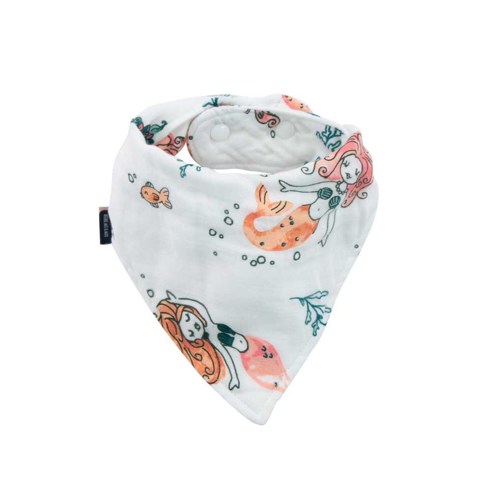 Bebe Au Lait Bandana Bib - Mermaid