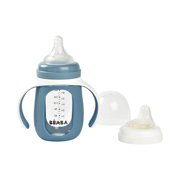 Beaba 2 in 1 Glass Training Cup