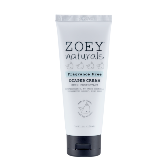 Zoey Naturals Diaper Cream Fragrance Free - 3.4oz