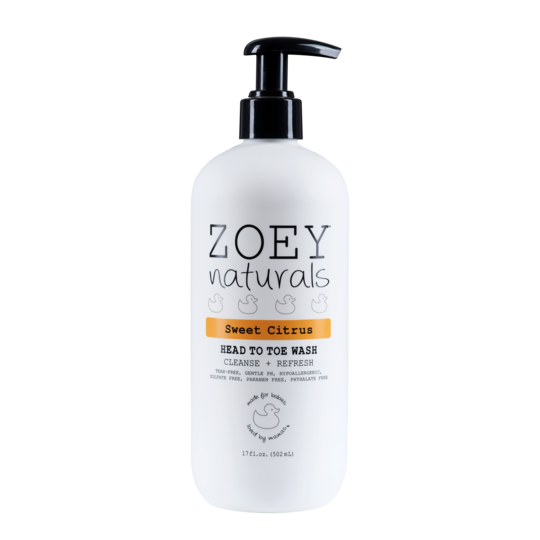 Zoey Naturals Soothing Lavender Head to Toe Wash - 17oz
