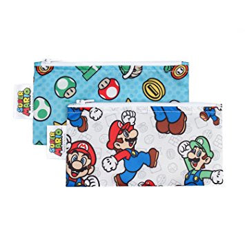 Bumkins Small Snack Bags Super Mario 2pk