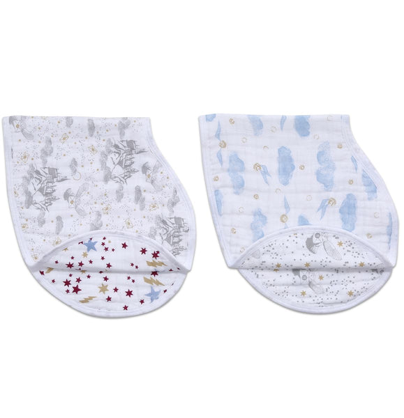 Aden and Anais 2-Pack Classic Burpy Bibs - Harry Potter