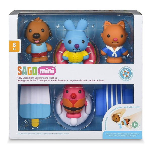 Sago Mini Easy Clean Bath Squirters and Floaties Gift Set - 8 Piece