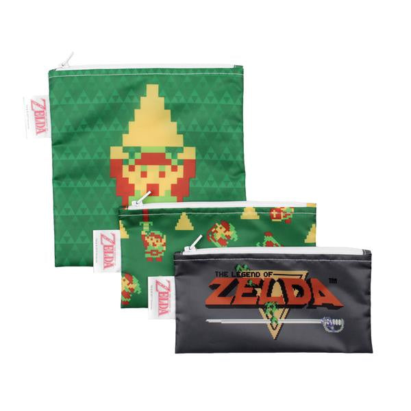 Bumkins Reusable Snack Bags - Zelda 3 Pack