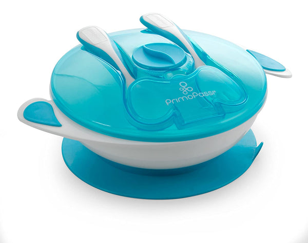 Primo Passi Baby Suction Bowl with Utensils, Fork & Spoon