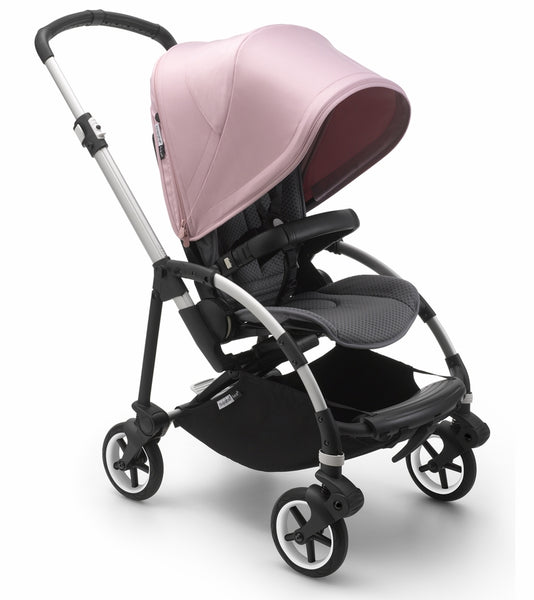 Bugaboo Bee6 Complete Stroller  - Aluminum/Grey/Soft Pink