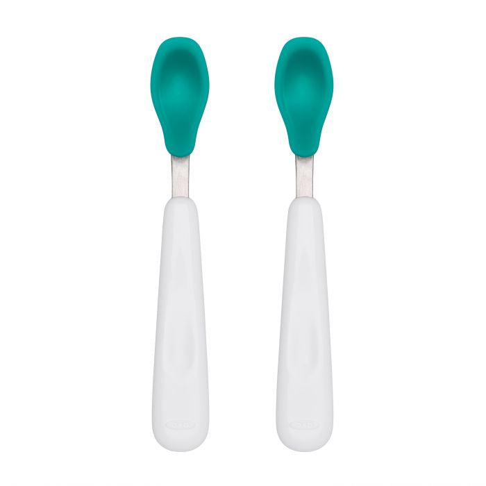 OXO Feeding Spoon Set with Soft Silicone - Teal