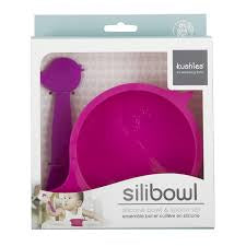 Kushies Silibowl & Spoon Set - Girl