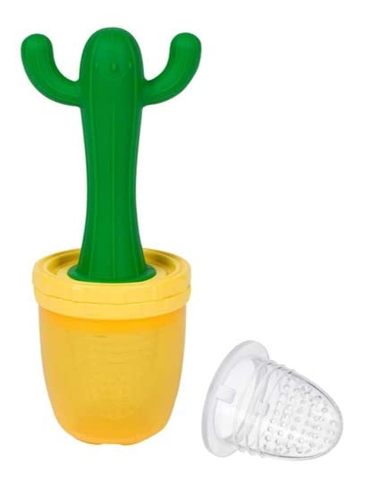 Lollaland - 2 in 1 Cactus Fruit Feeder Pacifier for Babies | Food Teet ...