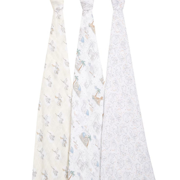 Aden and Anais Disney 3-Pack Cotton Muslin Swaddles - Dumbo