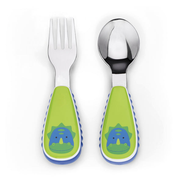 Skip Hop Zootensils Fork and Spoon - Dinosaur