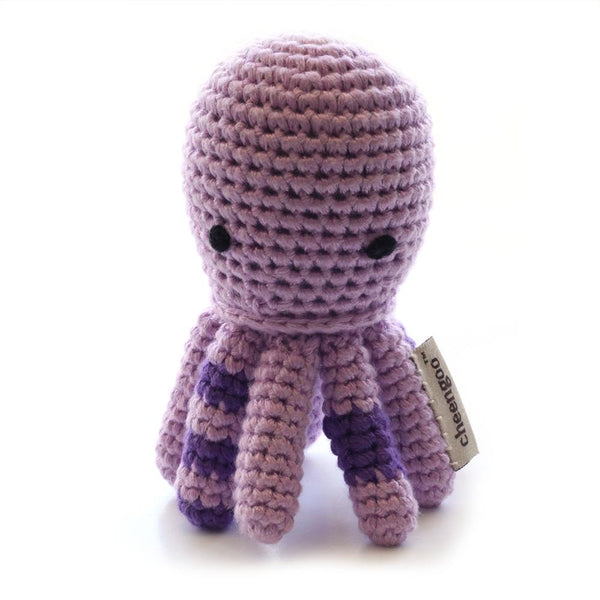 Cheengoo Crocheted Rattle - Octopus