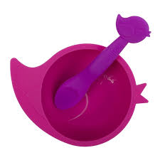 Kushies Silibowl & Spoon Set - Girl