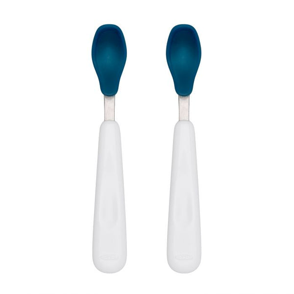 OXO Feeding Spoon Set with Soft Silicone - Navy