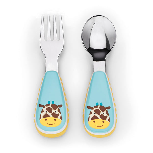 Skip Hop Zootensils Fork and Spoon - Giraffe