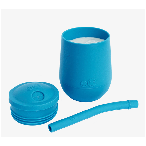 EZPZ Mini Cup + Straw Training System - Blue