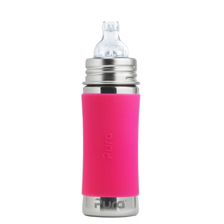 Pura Kiki Sippy Cup - Pink Sleeve / 11oz