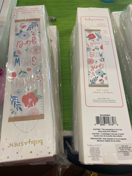Baby Aspen You Grow Girl Hanging Chart