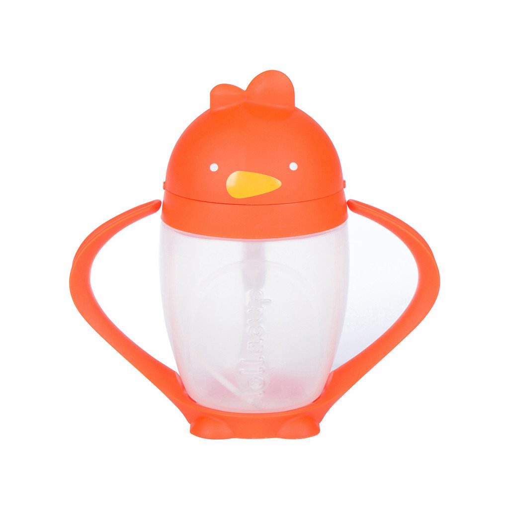 Lollaland Lollacup Straw Sippy Cup - Happy Orange