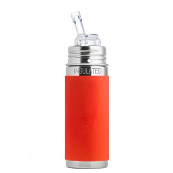 Pura Kiki Straw Cup - Orange Sleeve / 11oz