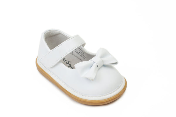 Wee Squeak White Bow Shoes