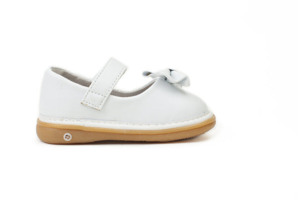 Wee Squeak White Bow Shoes